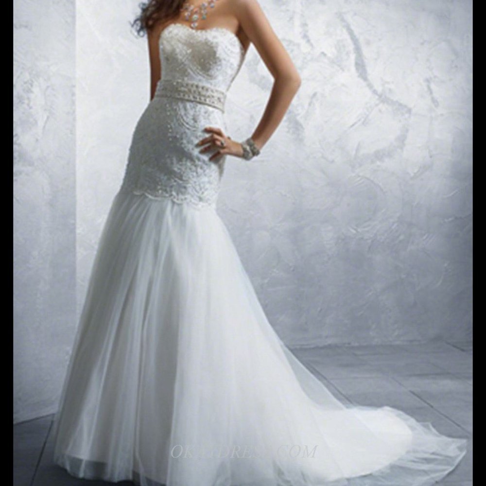 REDUCED Alfred Angelo Style #2167 White Wedding Gown - Size 6